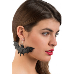 Náušnice s klipom v tvare netopiera